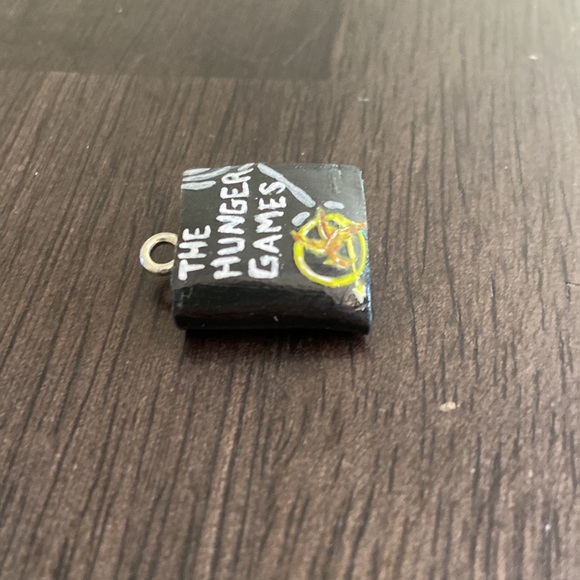 The Hunger Games Inspired Book Cover polymer clay art charm. One size. - Picture 5 of 10